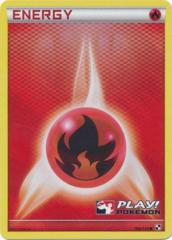 Fire Energy 106/114 Crosshatch Holo Promo - 2011 Play! Pokemon